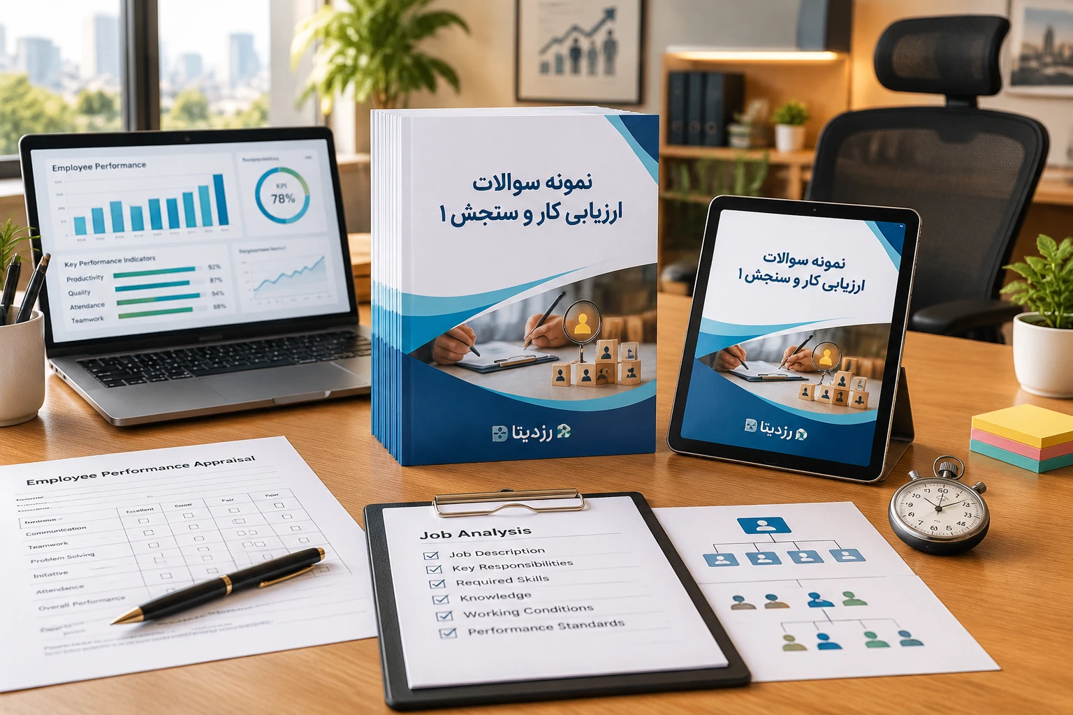 دانلود فایل متنی نمونه سوالات ارزیابی کار و زمان ( نسخه پی دی اف PDF)