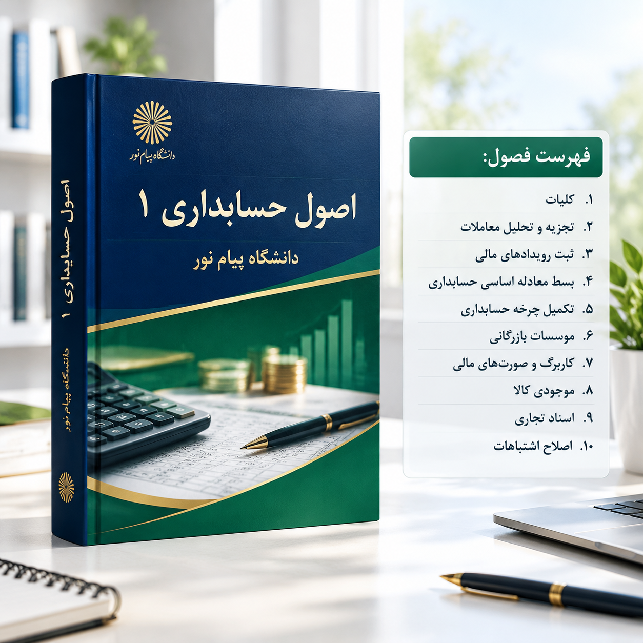 دانلود کتاب اصول حسابداری ۱ پیام نور (نسخه کامل و استاندارد با حل تمرین)( نسخه پی دی اف PDF)