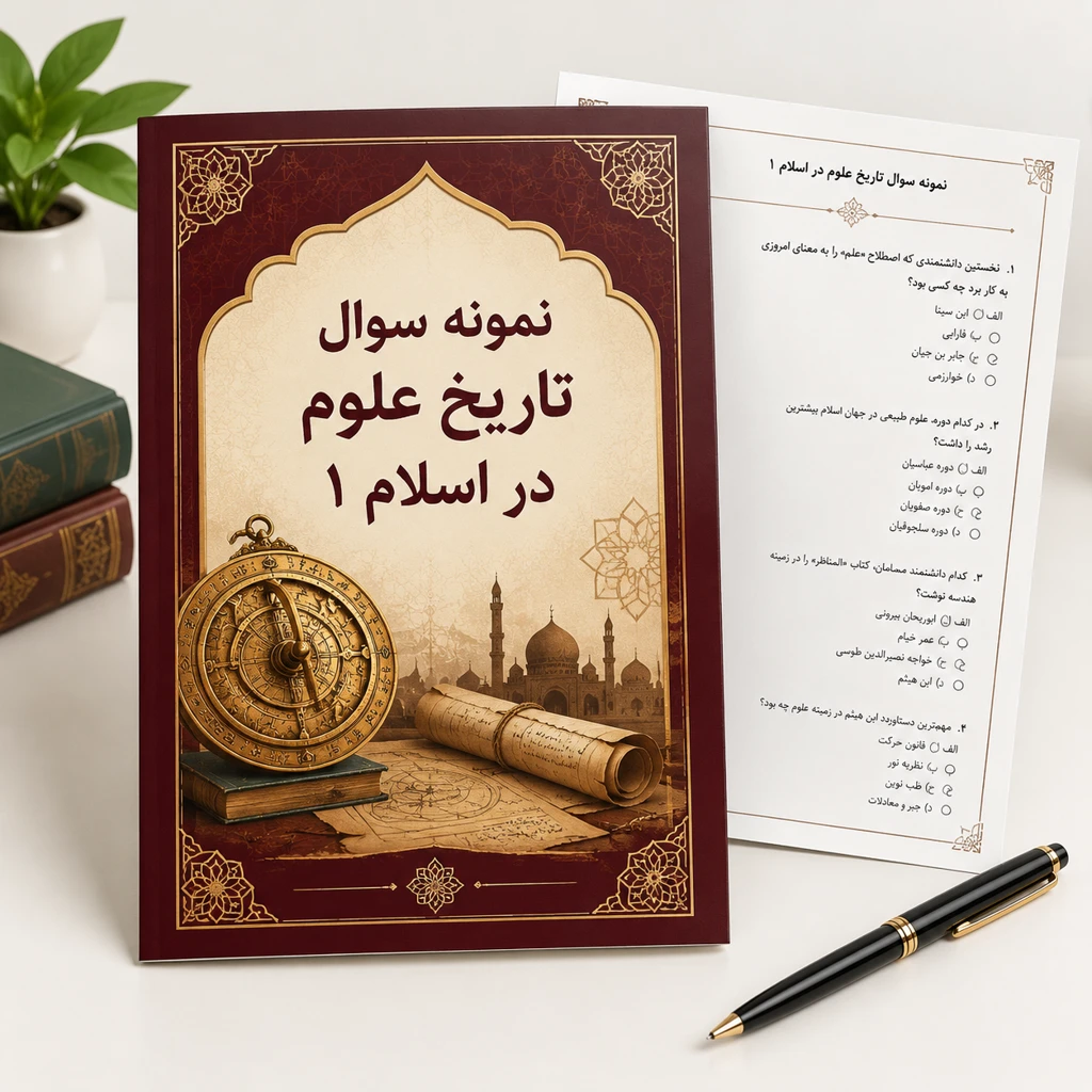 دانلود فایل متنی نمونه سوال تاریخ علوم در اسلام 1 ( نسخه پی دی اف PDF)