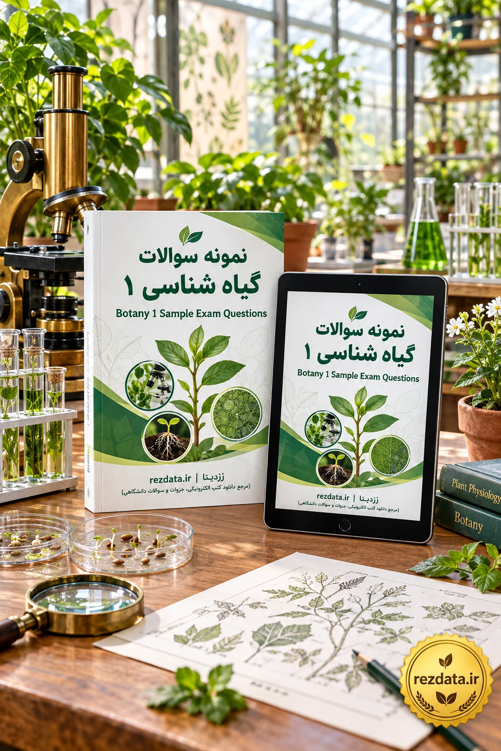 دانلود فایل متنی نمونه سوالات گیاه شناسی 1 و ریخت شناسی گیاهی با پاسخنامه ( نسخه پی دی اف PDF)