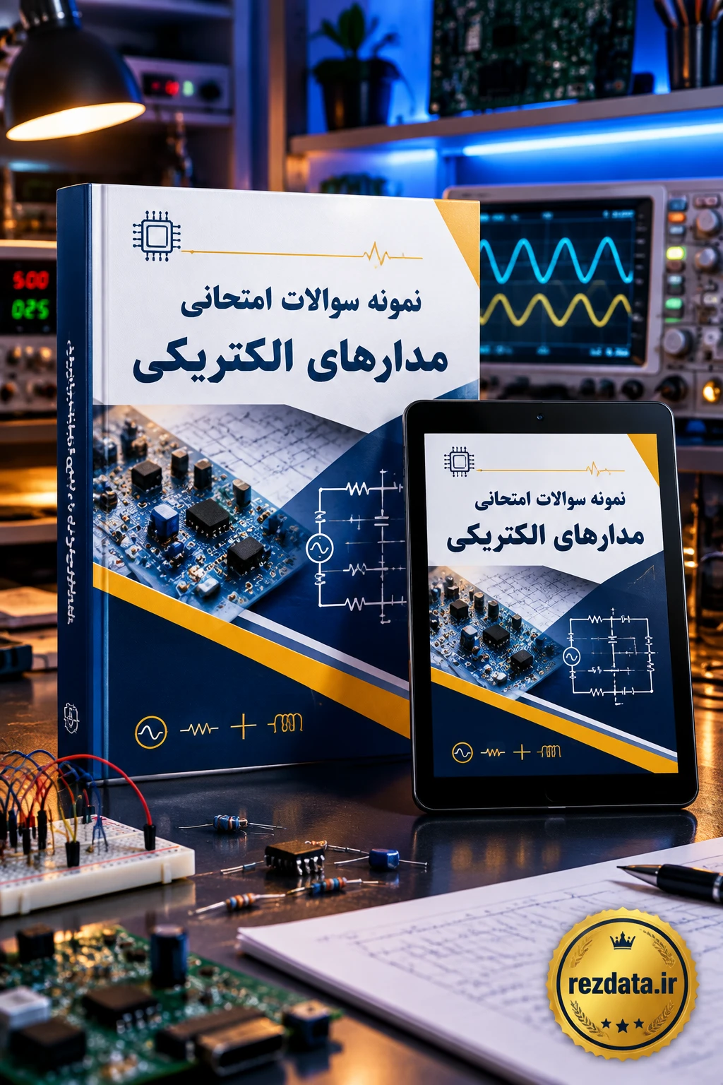 دانلود فایل متنی نمونه سوالات امتحانی مدارهای الکتریکی با پاسخنامه تشریحی ( نسخه پی دی اف PDF)