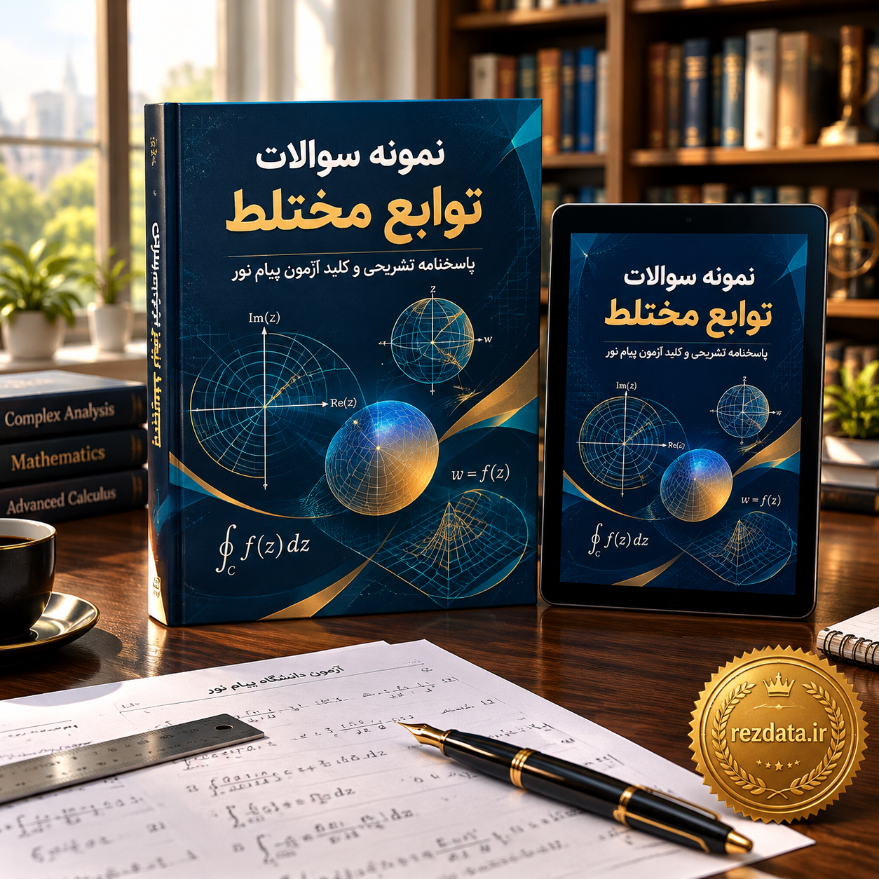 دانلود فایل متنی نمونه سوالات توابع مختلط ( نسخه پی دی اف PDF)