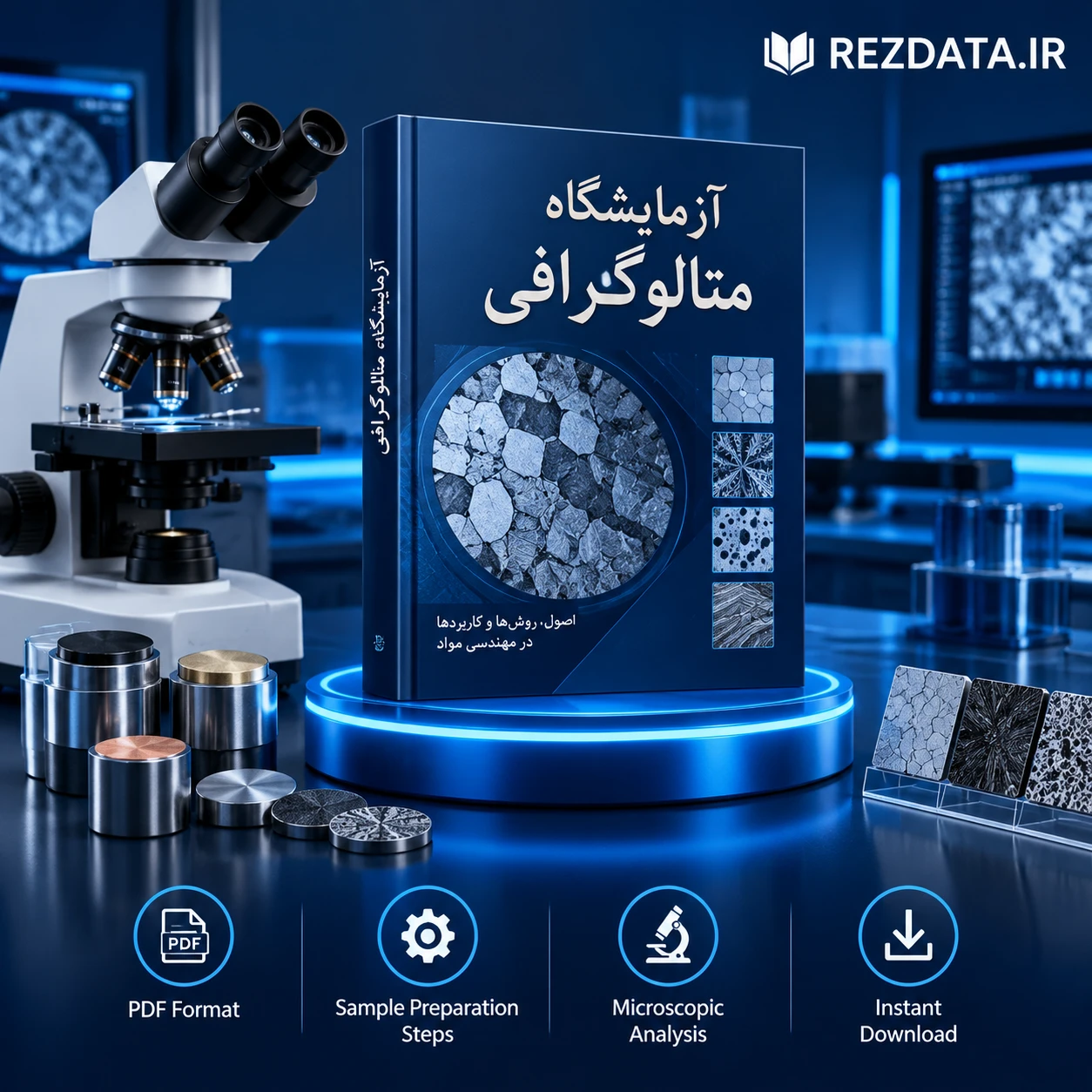 دانلود فایل متنی آزمایشگاه متالوگرافی ( نسخه پی دی اف PDF)