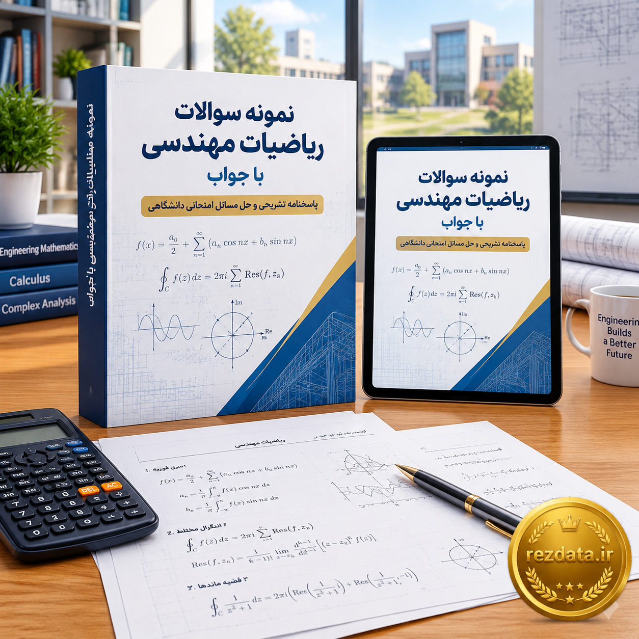 دانلود فایل متنی مجموعه کامل نمونه سوالات ریاضیات مهندسی با جواب ( نسخه پی دی اف PDF)