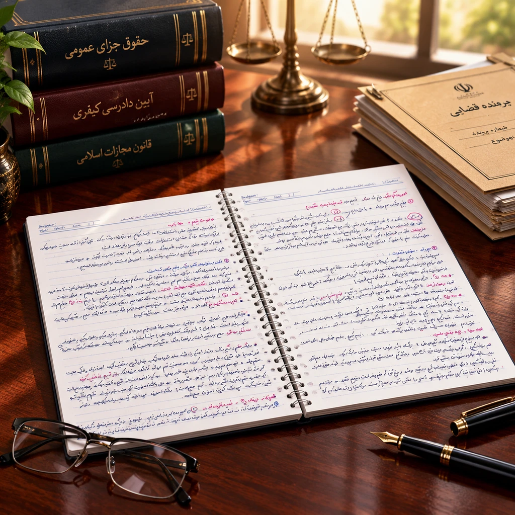 دانلود جزوه دست نویس آیین دادرسی کیفری 2 جلسه 4 و 5 ( نسخه پی دی اف PDF)