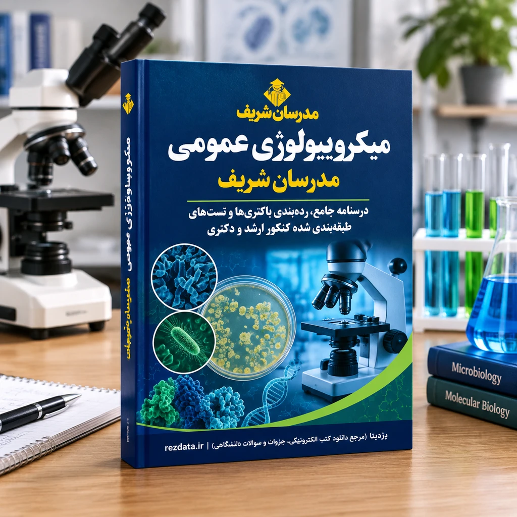 دانلود فایل کتاب میکروبیولوژی عمومی (درسنامه، رده‌بندی باکتری‌ها و تست‌های چهارگزینه‌ای) ( نسخه پی دی اف PDF)