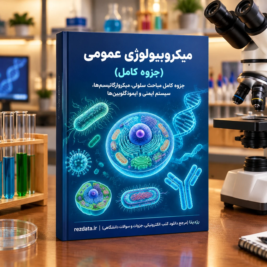 دانلود جزوه کامل میکروبیولوژی عمومی PDF (۶۴ صفحه تایپ‌شده با نمودار و جداول)( نسخه پی دی اف PDF)