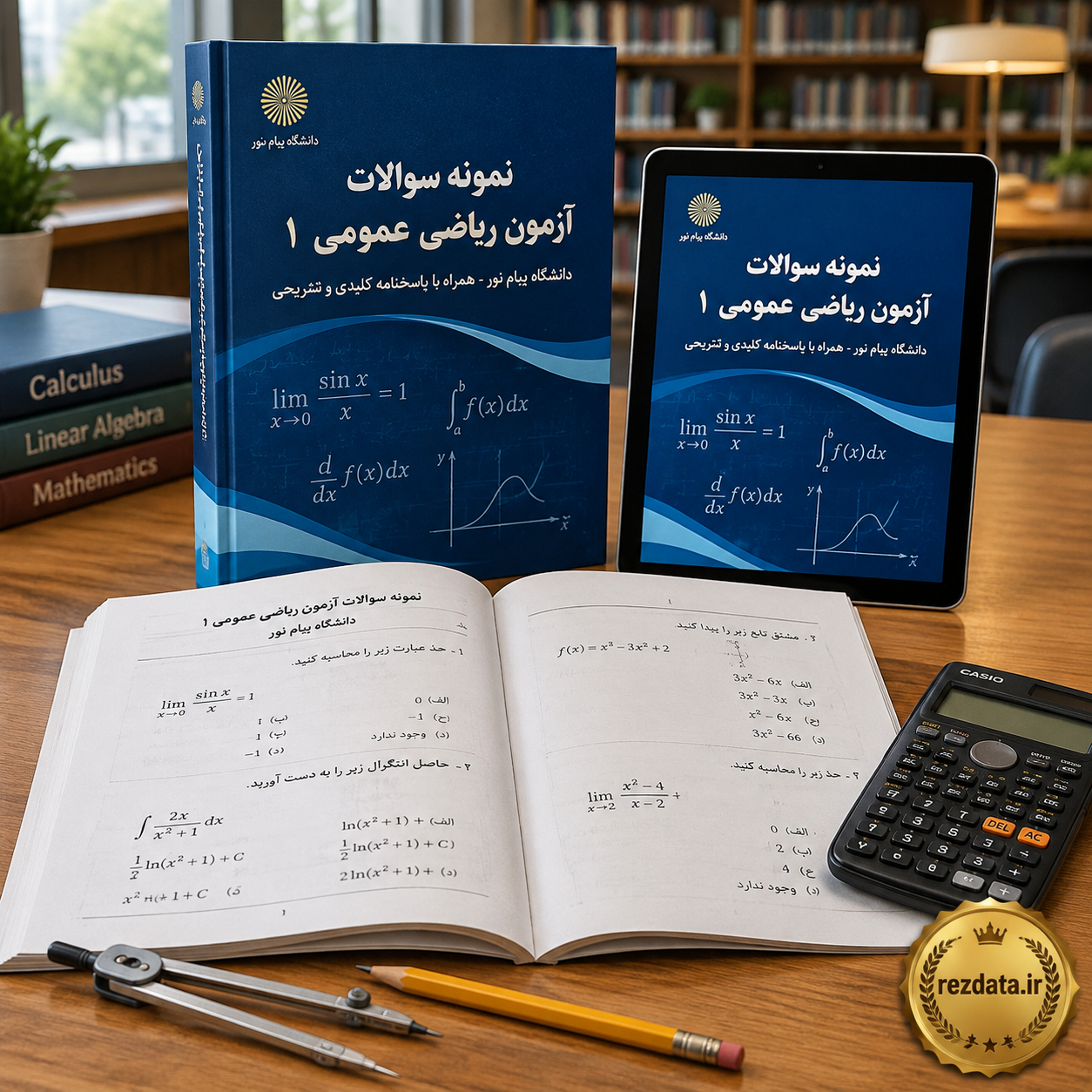 دانلود فایل متنی نمونه سوالات ریاضی عمومی 1 ( نسخه پی دی اف PDF)