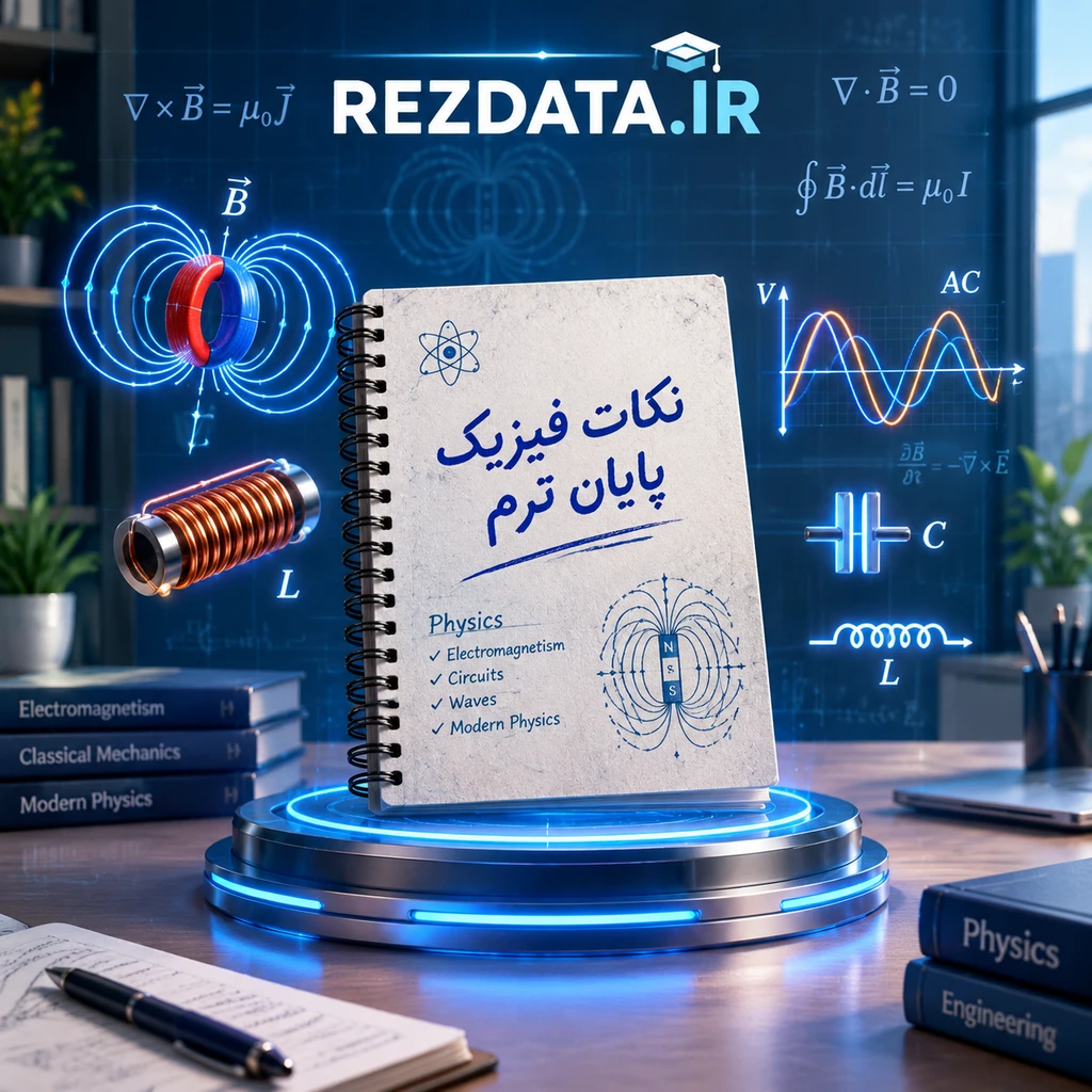 دانلود فایل متنی دست نویس نکات فیزیک پایان ترم ( نسخه پی دی اف PDF)